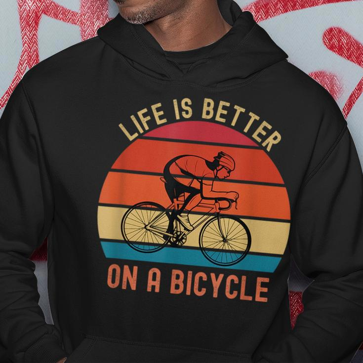 Funny Bicycle Quote Life Is Better On A Bicycle Cycling Bike Hoodie Unique Gifts
