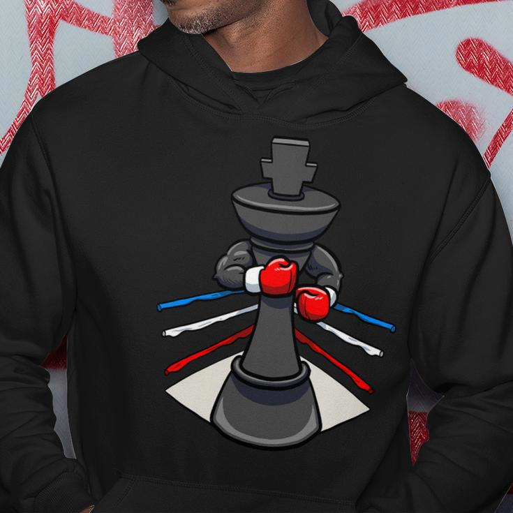 Funny Boxing Chess Piece Boxer Boxing Gloves King Hoodie Unique Gifts