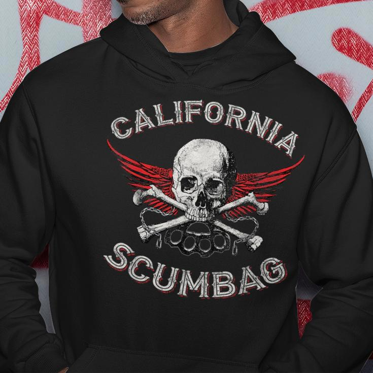 Funny California Scumbag Vintage Distressed Biker Hoodie Unique Gifts