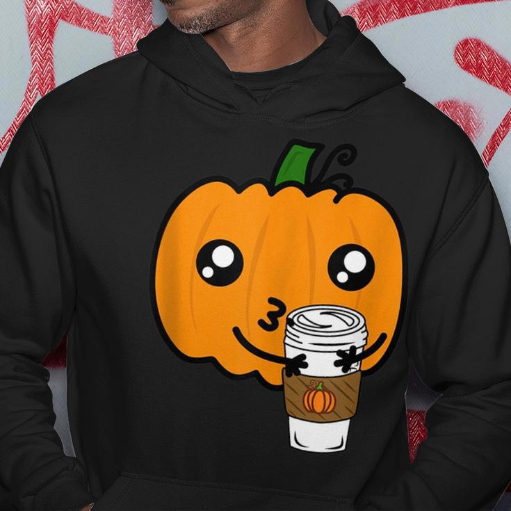 Funny Cannibalism Pumpkin Spice Latte Scary Pumpkin Cannibal Hoodie Unique Gifts