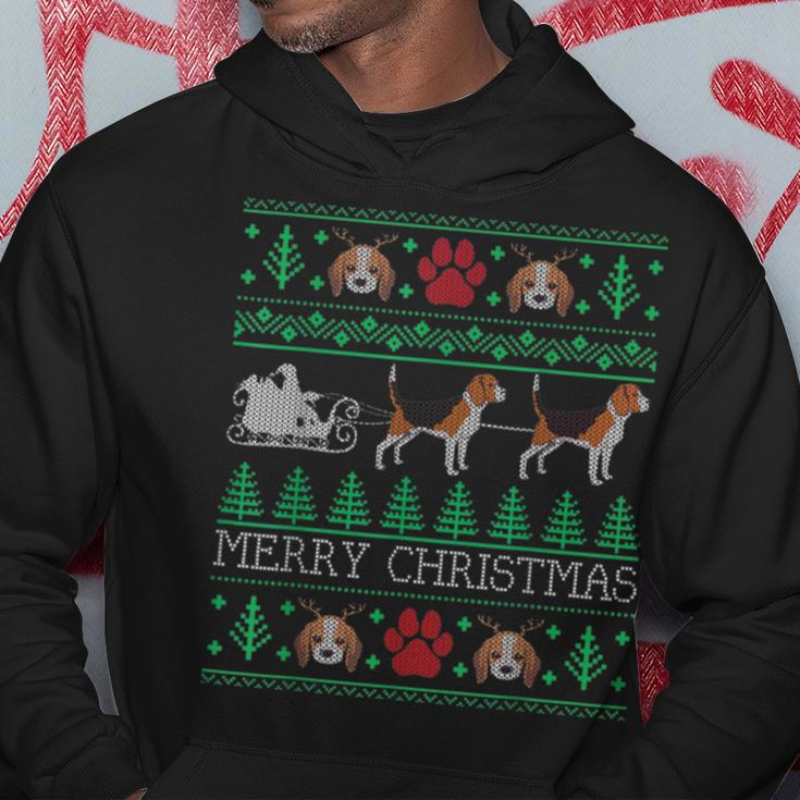 Dog Beagle Ugly Christmas Sweaters Hoodie Unique Gifts