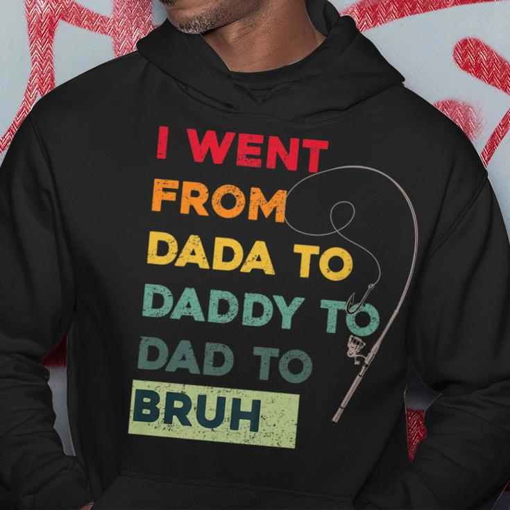 Funny Fishing Fathers Day From From Dada Daddy Dad Bruh Hoodie Unique Gifts