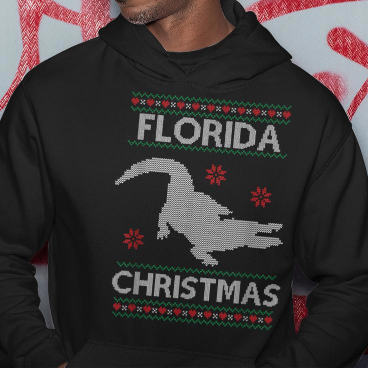 Florida Christmas Holiday Ugly Sweater Style Hoodie Unique Gifts