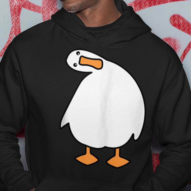 Funny Goose With Crazy Look Hoodie Unique Gifts