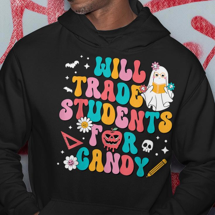 Halloween Will Trade Students For Candy Cute Ghost Kid Hoodie Unique Gifts