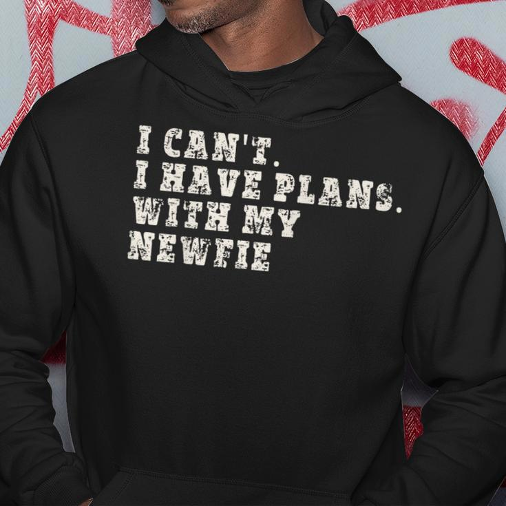 Funny I Cant I Have Plans With My Newfie Hoodie Unique Gifts