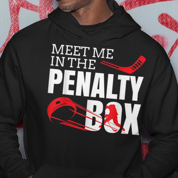 Funny Ice Hockey Meet Me In The Penalty Box Hockey Funny Gifts Hoodie Unique Gifts