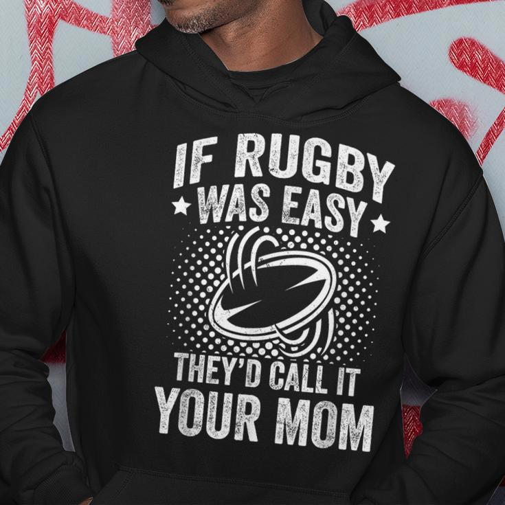 Funny If Rugby Was Easy Rugby Player Hoodie Funny Gifts