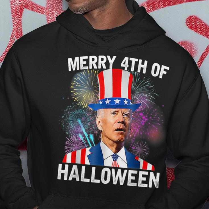 Funny Joe Biden 4Th Of July Merry 4Th Of Halloween Hoodie Unique Gifts