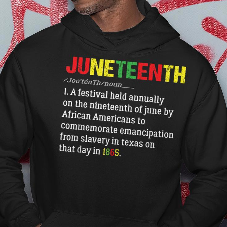 Funny Junenth Difenition Black History Month Pride Men Pride Month Funny Designs Funny Gifts Hoodie Unique Gifts