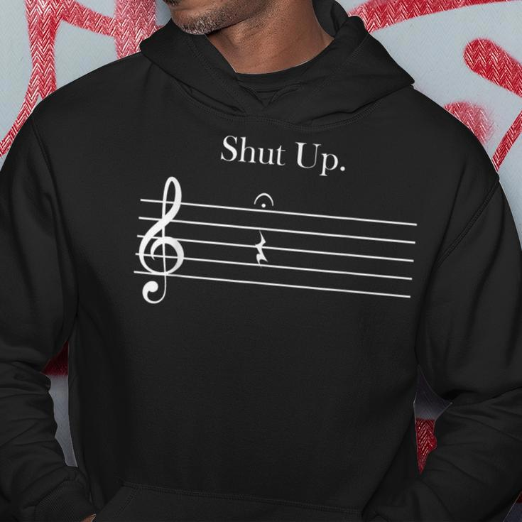 Music Shut Up Quarter Rest And Fermata Hoodie Unique Gifts