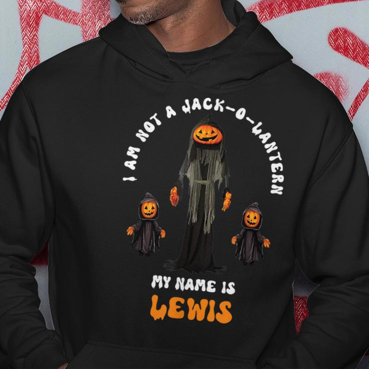 I Am Not A Jack O Lantern My Name Is Lewis Halloween Hoodie Unique Gifts