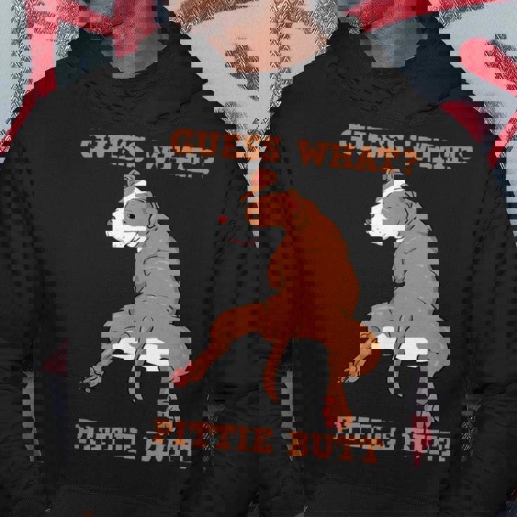 Pitbull I Guess What Pittie Butt I Dog Lover Pitbull Hoodie Unique Gifts