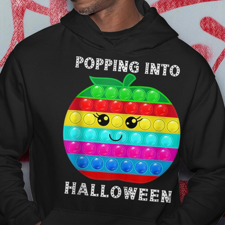 Funny Pop It Fidget Toy Popping Into Halloween Fidget Toy Hoodie Unique Gifts