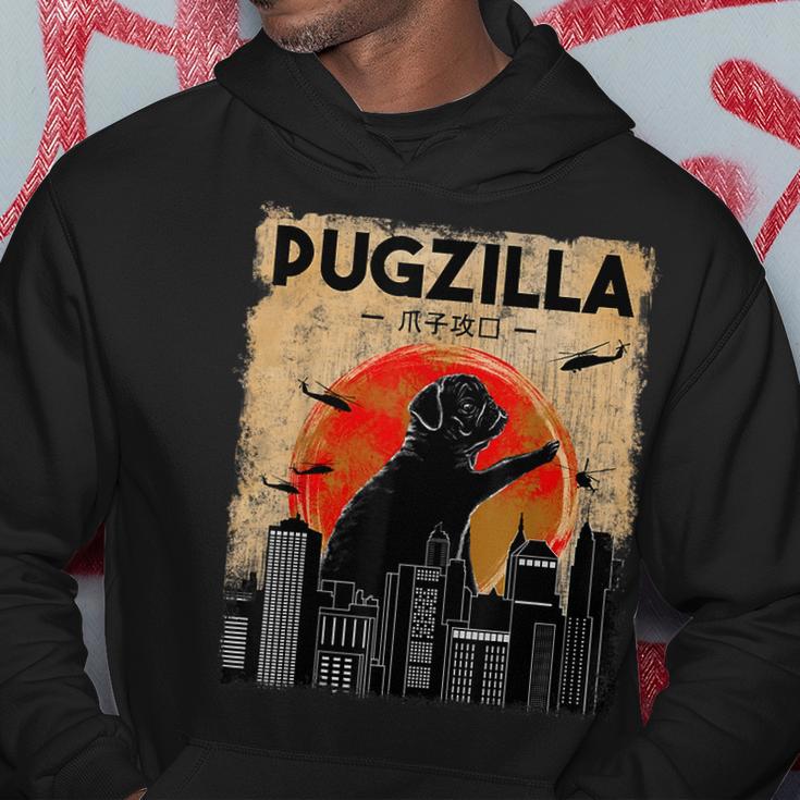 Pug Owner Pugzilla Dog Lover Pug Hoodie Unique Gifts