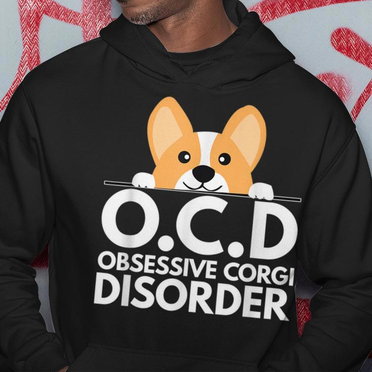 Funny Pun Dog Lover Obsessive Corgi Disorder Hoodie Unique Gifts