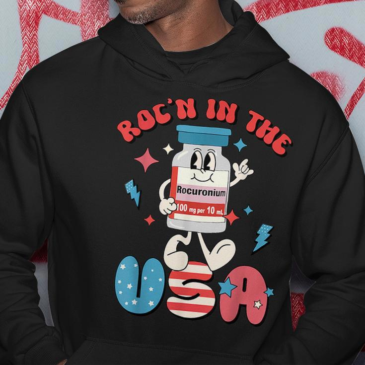 Funny Retro Vial Rocn In The Usa Happy 4Th Of July Vibes Usa Funny Gifts Hoodie Unique Gifts