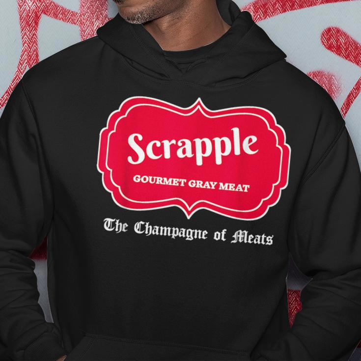 Funny Scrapple Gourmet Gray Meat Champagne Of Meats Pa Joke Hoodie Funny Gifts