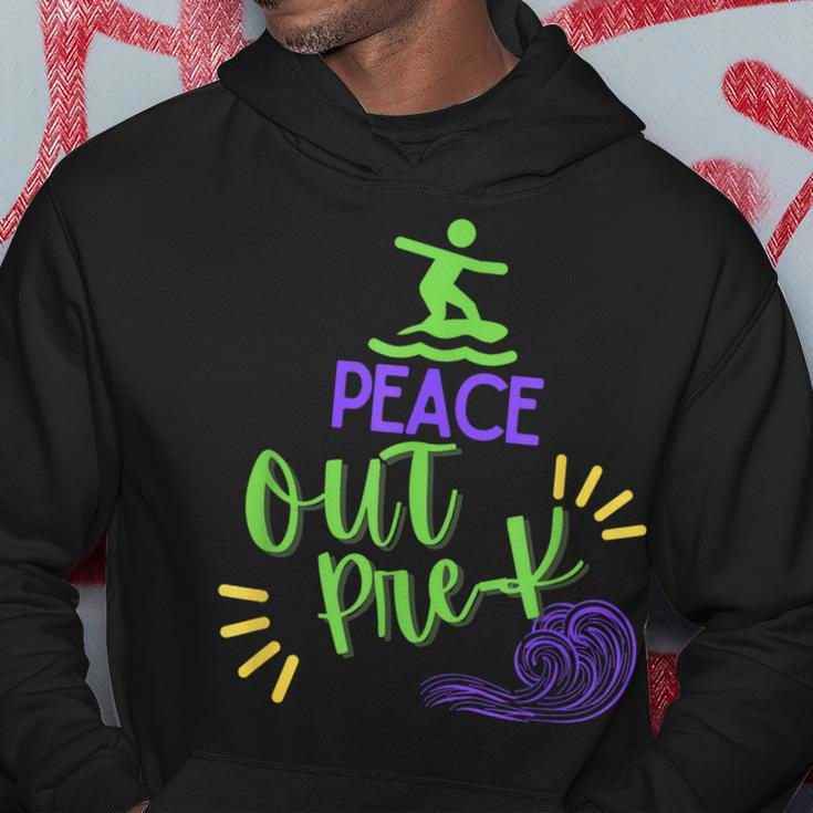 Funny Summer Surfing Peace Out Prek Graduation Cute Hoodie Unique Gifts