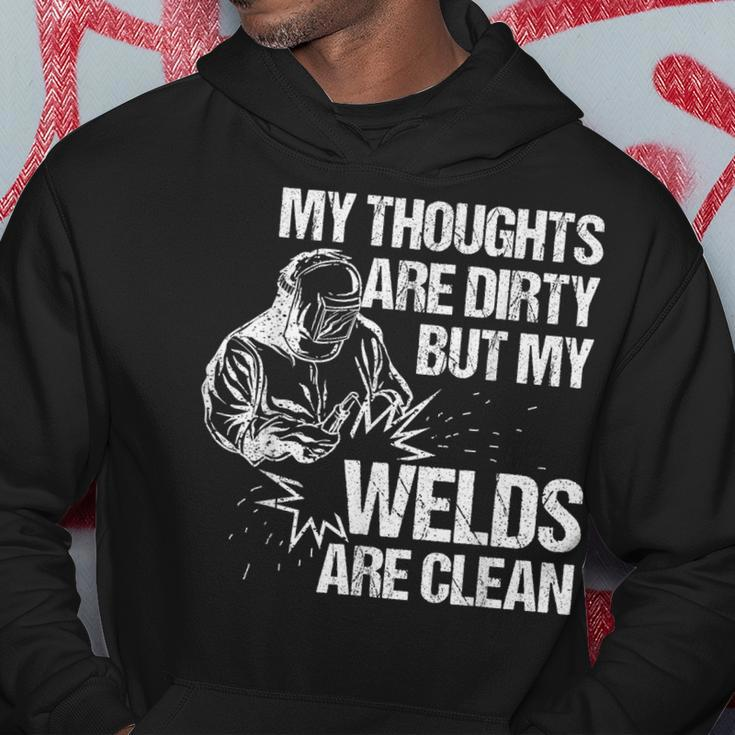Funny Welding Designs For Men Dad Metal Workers Blacksmith Hoodie Funny Gifts