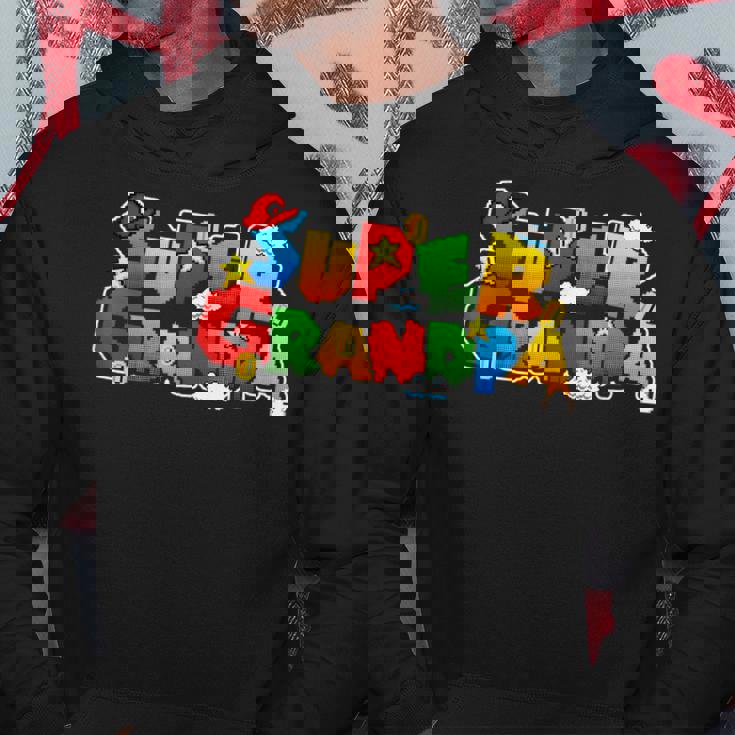 Gamer Super Grandpa Gamer For Grandpa Hoodie Personalized Gifts