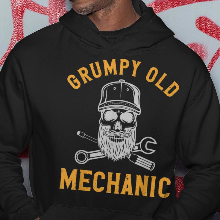 Garage Automechanic Car Guy Grumpy Old Mechanic Gift For Mens Hoodie Unique Gifts