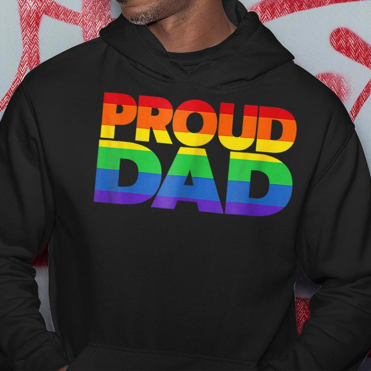 Gay Pride Proud Dad Lgbt Parent Fathers Day Hoodie Unique Gifts