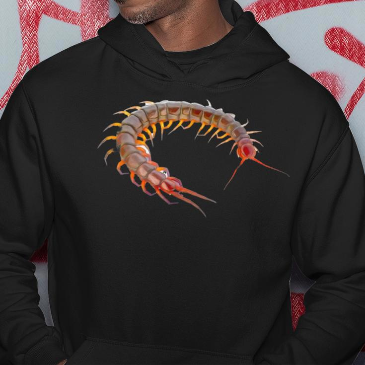 Giant Centipede Pet Lover Creepy Realistic Millipede Hoodie Unique Gifts