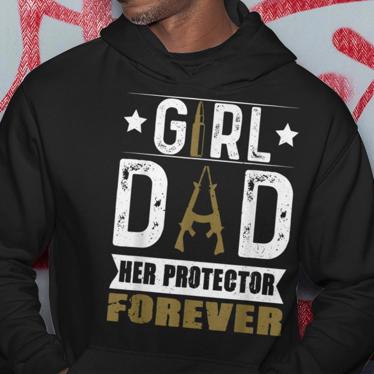 Girl Dad Her Protector Forever Father Day Funny Men Hoodie Funny Gifts