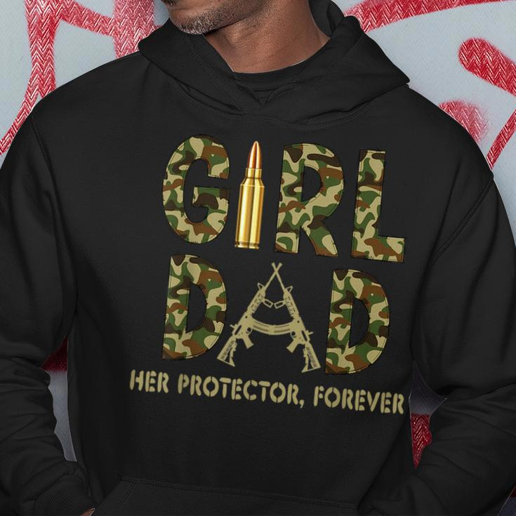Girl Dad Her Protector Forever Proud Fathers Day Gift For Mens Hoodie Unique Gifts