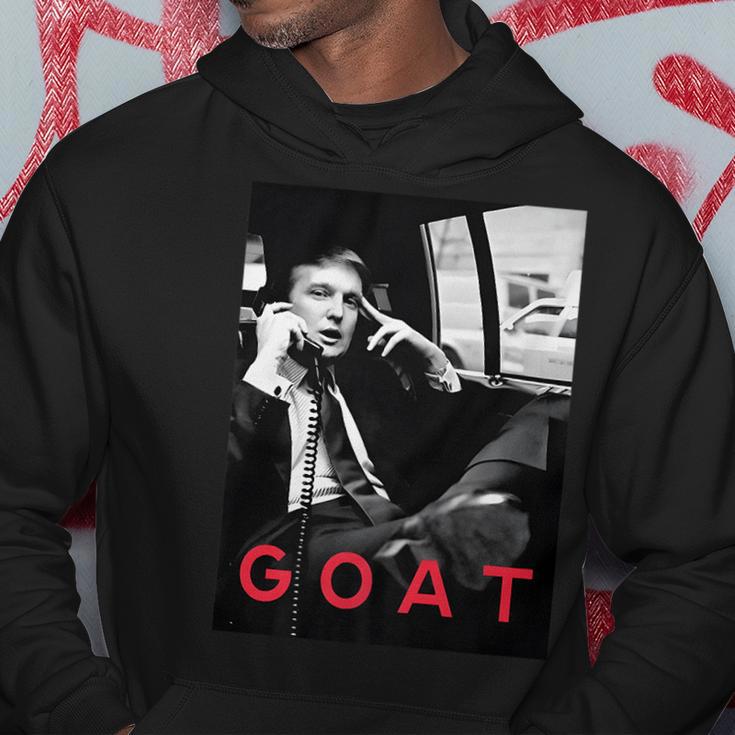 Goat Vote Trump 2024 Support Republican Pro America Hoodie Unique Gifts