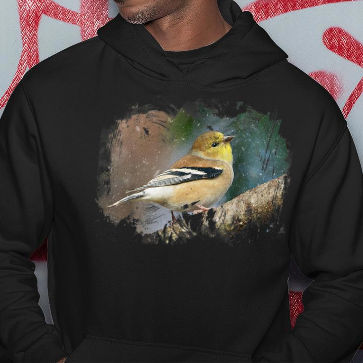 Goldfinch Bird For Nature Lovers Birder Hoodie Unique Gifts