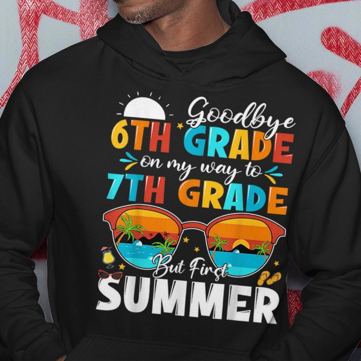 Goodbye 6Th Grade Graduation To 7Th Grade Hello Summer Kids Hoodie Funny Gifts