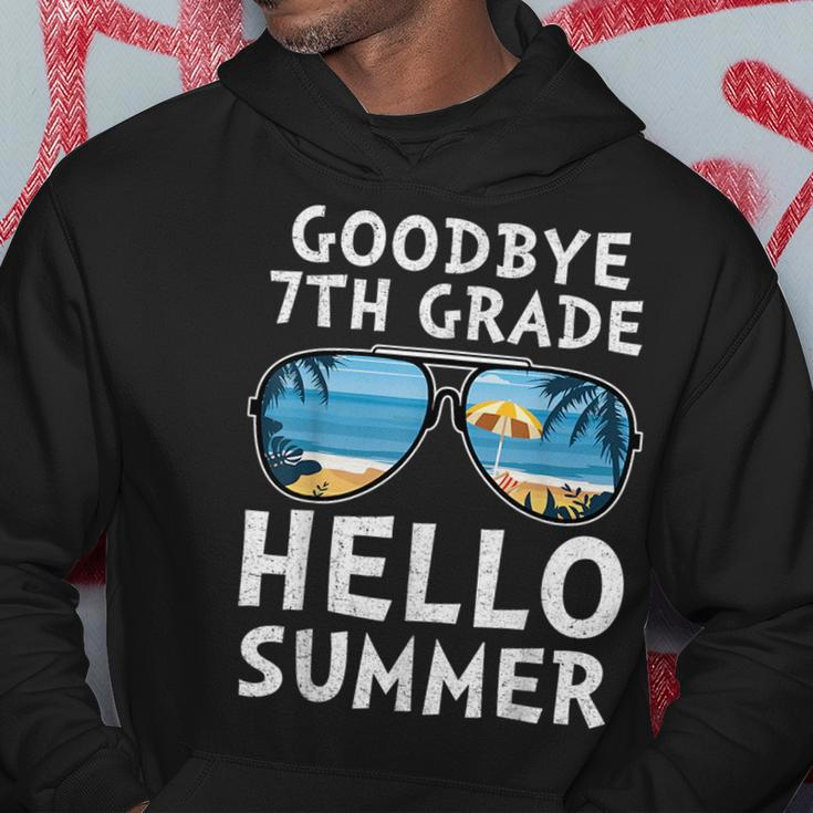 Goodbye 7Th Grade Hello Summer Sunglasses Last Day Of School Hoodie Unique Gifts