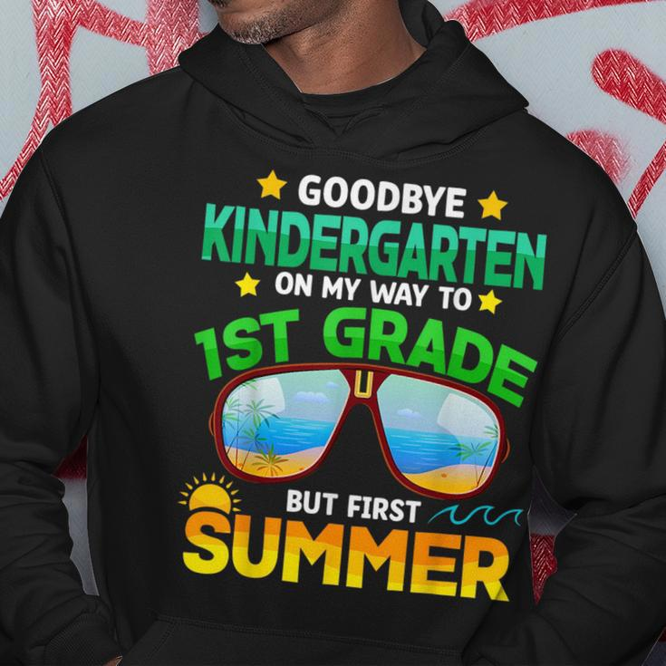 Goodbye Kindergarten Graduation 1St Grade Hello Summer Kids Hoodie Unique Gifts