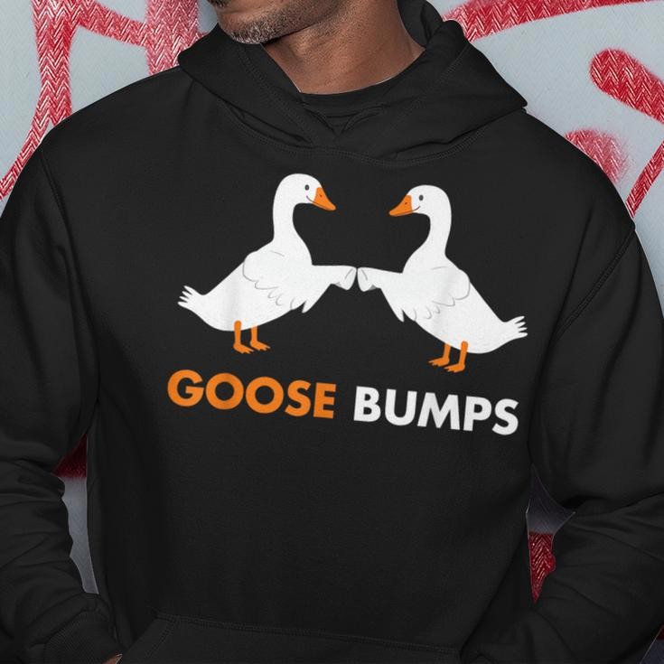 Goose Bumps Goosebumps Funny Geese Fist Bump Pun Hoodie Unique Gifts