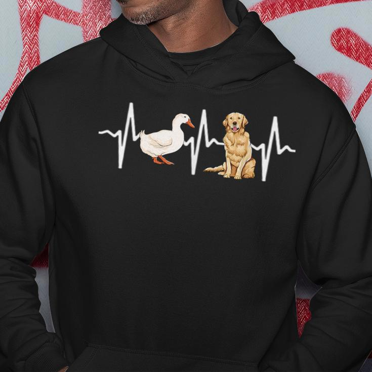 Goose Golden Retriever Heartbeat Dog Lover Hoodie Unique Gifts
