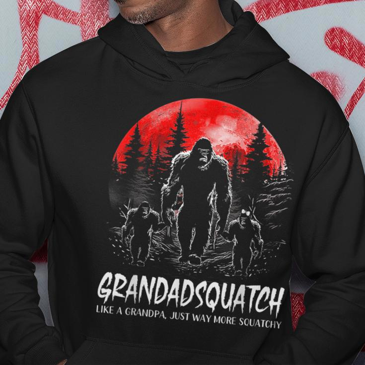 Grandad Squatch Funny Bigfoot Dad Sasquatch Yeti Fathers Day Gift For Mens Hoodie Unique Gifts
