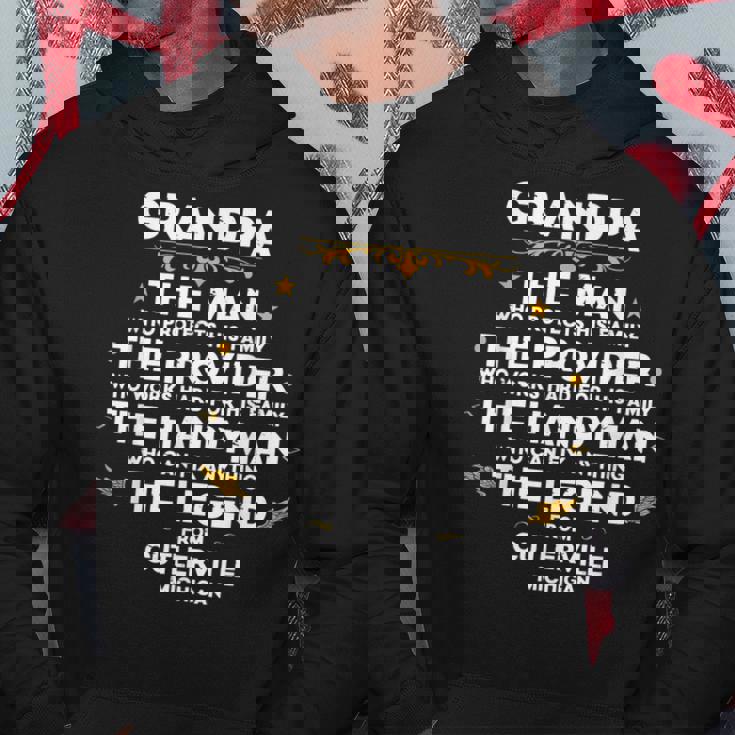 Grandpa Family Quote Usa City Cutlerville Michigan Hoodie Unique Gifts