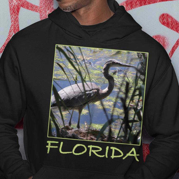 Great Blue Heron Florida’S Waterbird Aesthetic Graphic Hoodie Unique Gifts