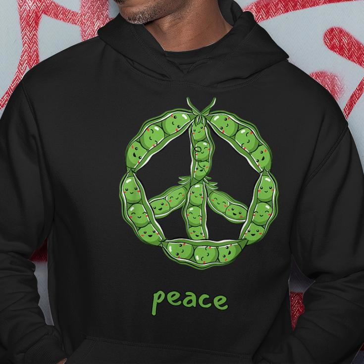 Green Peas In A Pod Peace Symbol Hoodie Unique Gifts