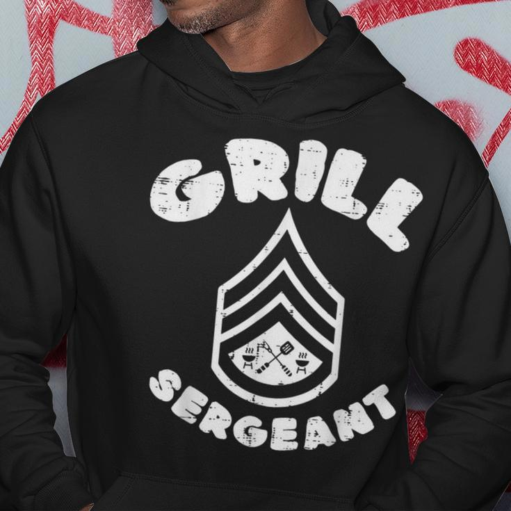 Grill Sergeant Bbq Barbecue Meat Lover Dad Boys Hoodie Unique Gifts