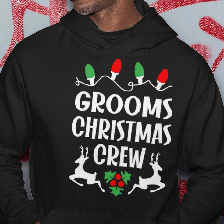 Grooms Name Gift Christmas Crew Grooms Hoodie Funny Gifts