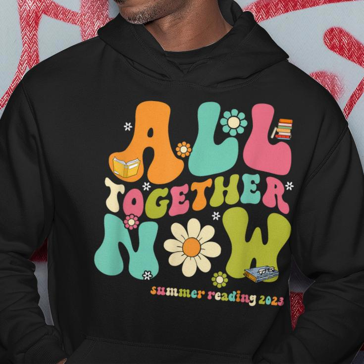 Groovy All Together Now Summer Reading 2023 Librarian Book Hoodie Unique Gifts