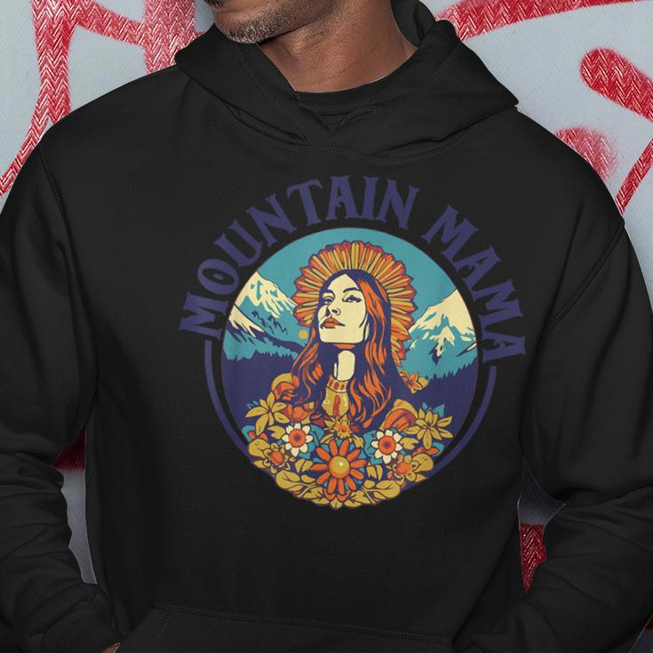 Groovy Mountain Mama Hippie 60S Psychedelic Artistic Hoodie Funny Gifts
