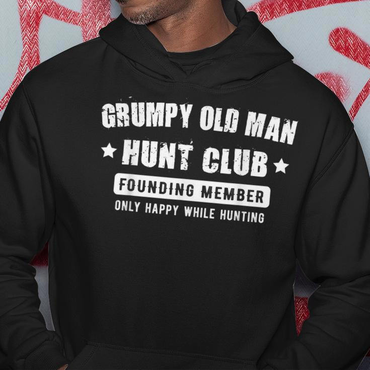 Grumpy Old Man Hunt Club Dad Grandpa Hunter Gift Gift For Mens Hoodie Unique Gifts