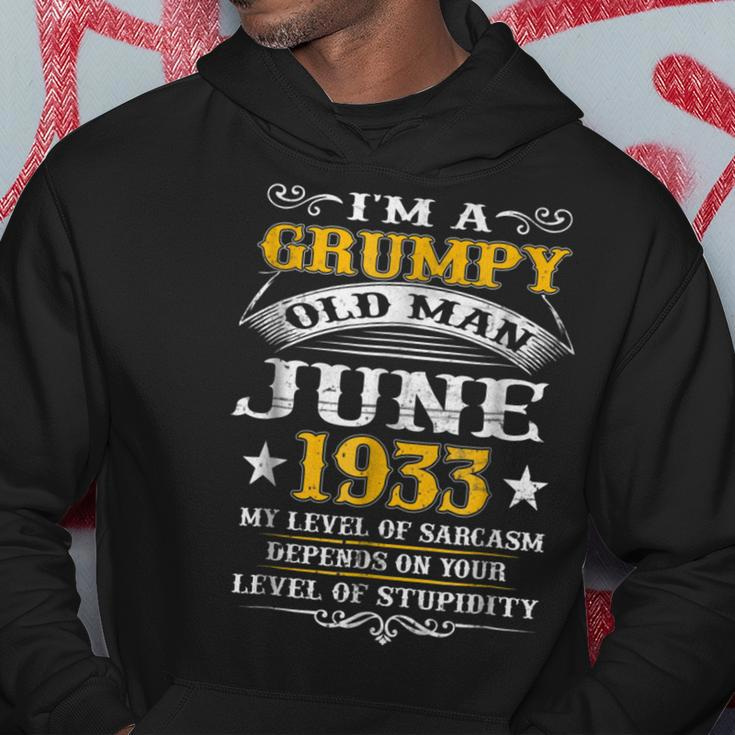 Grumpy Old Man June 1933 85Th Birthday Gift Gift For Mens Hoodie Unique Gifts
