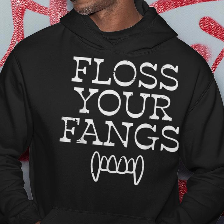 Halloween Dentist Floss Your Fangs Dental Vampire Costume Hoodie Unique Gifts