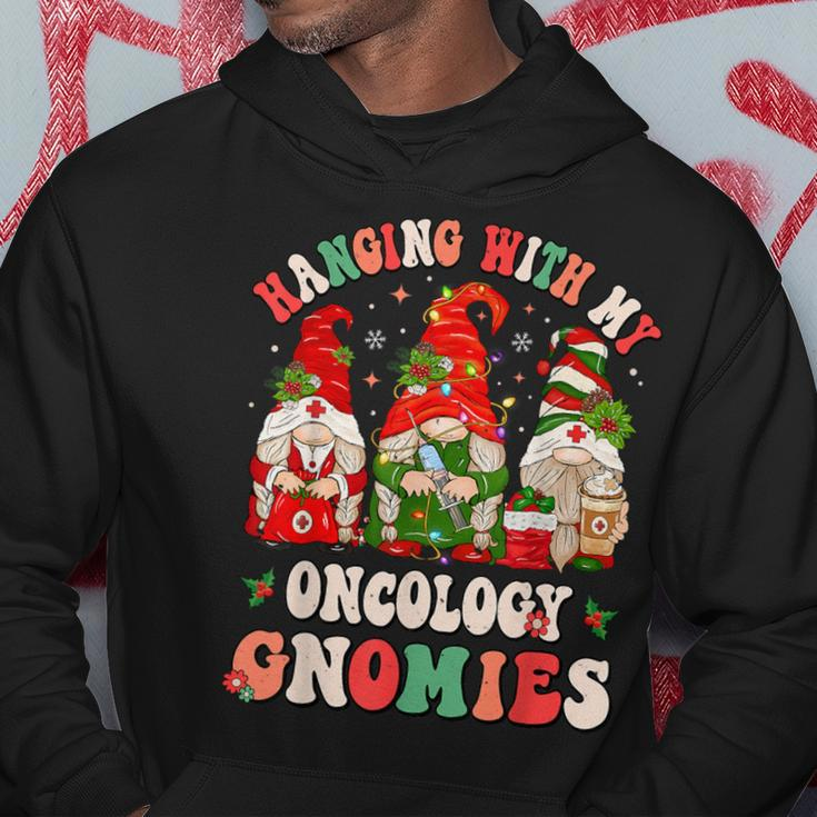 Hanging With My Oncology Gnomies Christmas Rn Oncologist Hoodie Personalized Gifts
