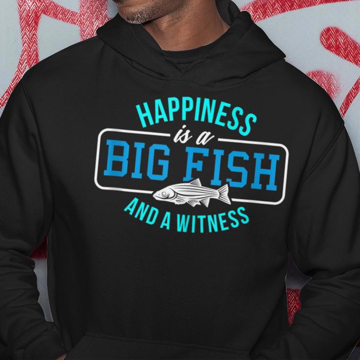 Happiness Big Fish And Witness Fishing Hoodie Unique Gifts